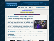 Tablet Screenshot of ezlimousines.com